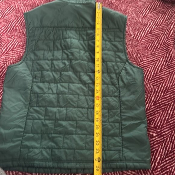 Vintage Abercrombie & Fitch Down Quilted Vest Jacket Mens Size M Green - Picture 7 of 9